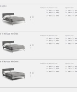 Aliante Padded 2.0 Double Bed By Logo 4