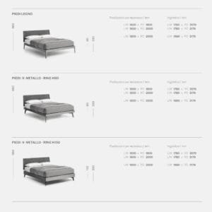 Aliante Padded 2.0 Double Bed By Logo 4