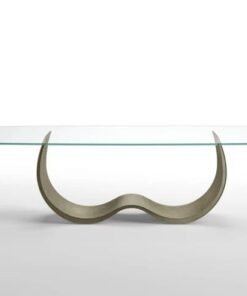 Alisei With A Glass Top Dining Table By Eforma