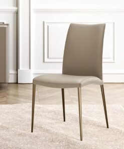 Asia With Metal Legs Dining Chair By Eforma