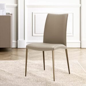 Asia With Metal Legs Dining Chair By Eforma 3