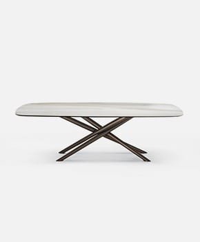 Baly With A Ceramic Top Dining Table By Eforma