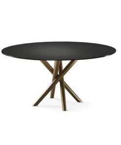 Baly With A Glass Top Dining Table By Eforma