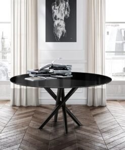 Baly With A Glass Top Dining Table By Eforma 3