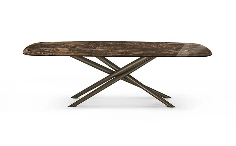 Baly With A Marble Top Dining Table By Eforma