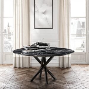 Baly With A Marble Top Dining Table By Eforma 4