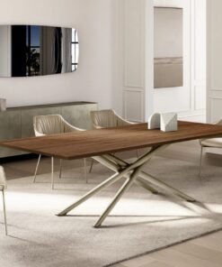 Baly With A Wood Top Dining Table By Eforma 2