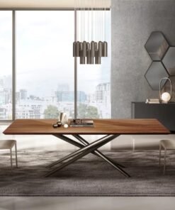 Baly With A Wood Top Dining Table By Eforma 4
