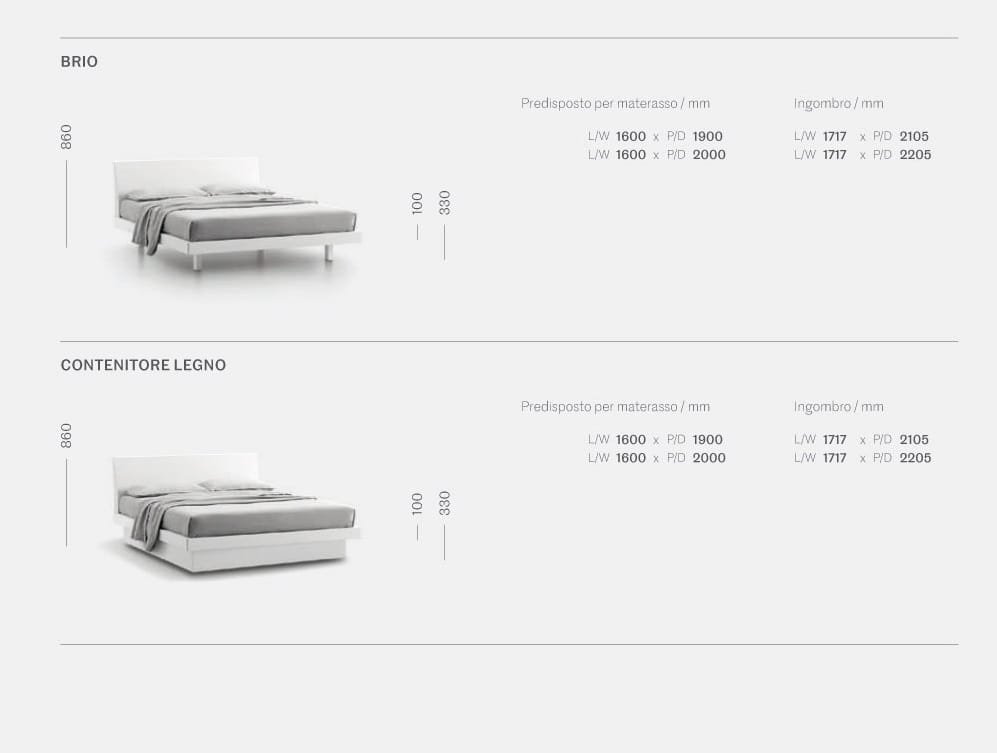 Brio Double Bed By Logo - Image 5
