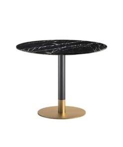 Cilindro Bistro With Marble Top Coffee Table By Eforma