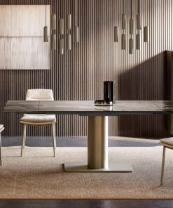 Cilindro Extendable With Ceramic Top Dining Table By Eforma 3