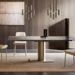 Cilindro Extendable With Ceramic Top Dining Table By Eforma 3