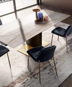 Cilindro Extendable With Ceramic Top Dining Table By Eforma 4