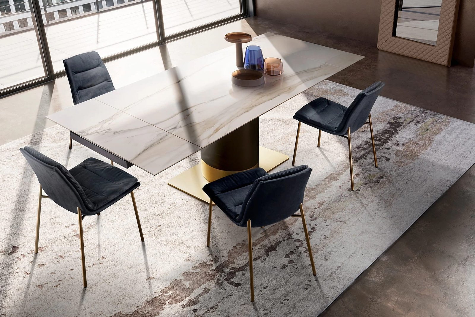 Cilindro Extendable With Ceramic Top Dining Table By Eforma - Image 3