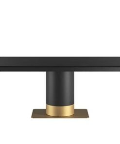 Cilindro Extendable With Glass Top Dining Table By Eforma