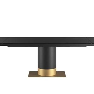 Cilindro Extendable With Glass Top Dining Table By Eforma