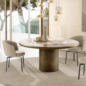 Cilindro With Ceramic Top Dining Table By Eforma