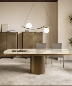 Cilindro With King Ceramic Top Dining Table By Eforma 1