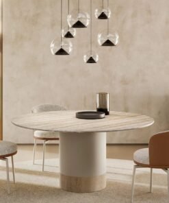 Cilindro With Marble Top Dining Table By Eforma