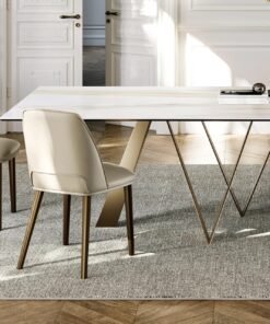 Diva With Metal Legs Dining Chair By Eforma