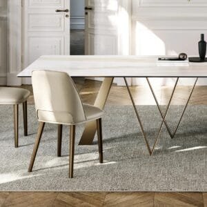 Diva With Metal Legs Dining Chair By Eforma 3