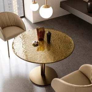 Dodo Bistro With Glass Top Coffee Table By Eforma 3