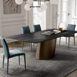 Dorado With Ceramic Top Dining Table By Eforma 3
