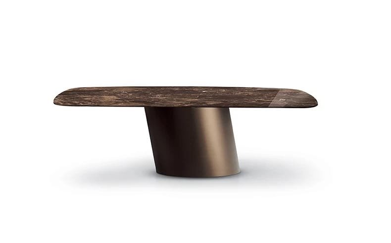 Dorado with Marble Top Dining Table by Eforma