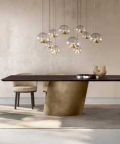 Dorado with Wooden Top Dining Table by Eforma