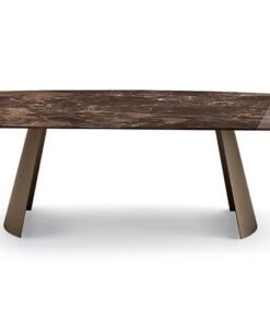 Dorian with Marble Top Dining Table by Eforma