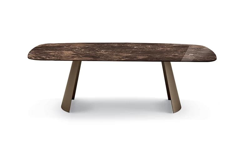 Dorian with Marble Top Dining Table by Eforma