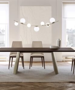 Dorian With Wooden Top Dining Table By Eforma 3