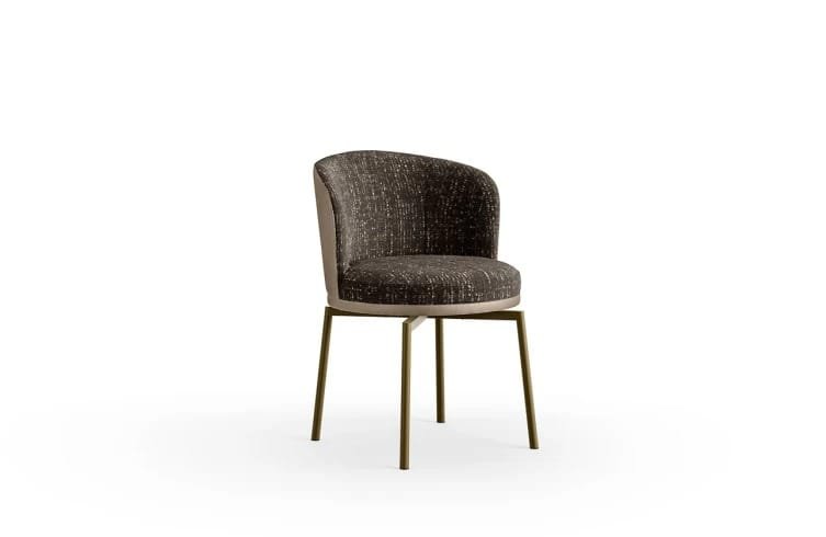 Ginger With Metal Legs Dining Chair By Eforma