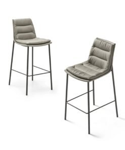 Lady With Metal Legs Bar Stool By Eforma