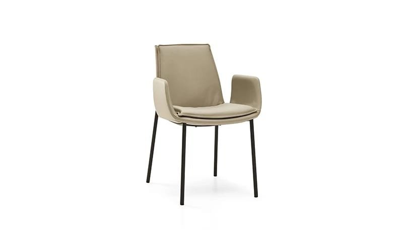 Lara With Metal Legs Dining Chair By Eforma - Image 2