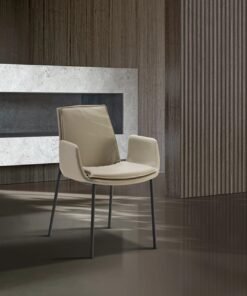 Lara With Metal Legs Dining Chair By Eforma