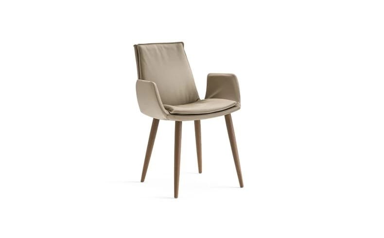 Lara With Wooden Legs Dining Chair By Eforma - Image 2