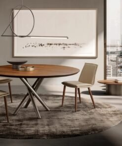Lara With Wooden Legs Dining Chair By Eforma