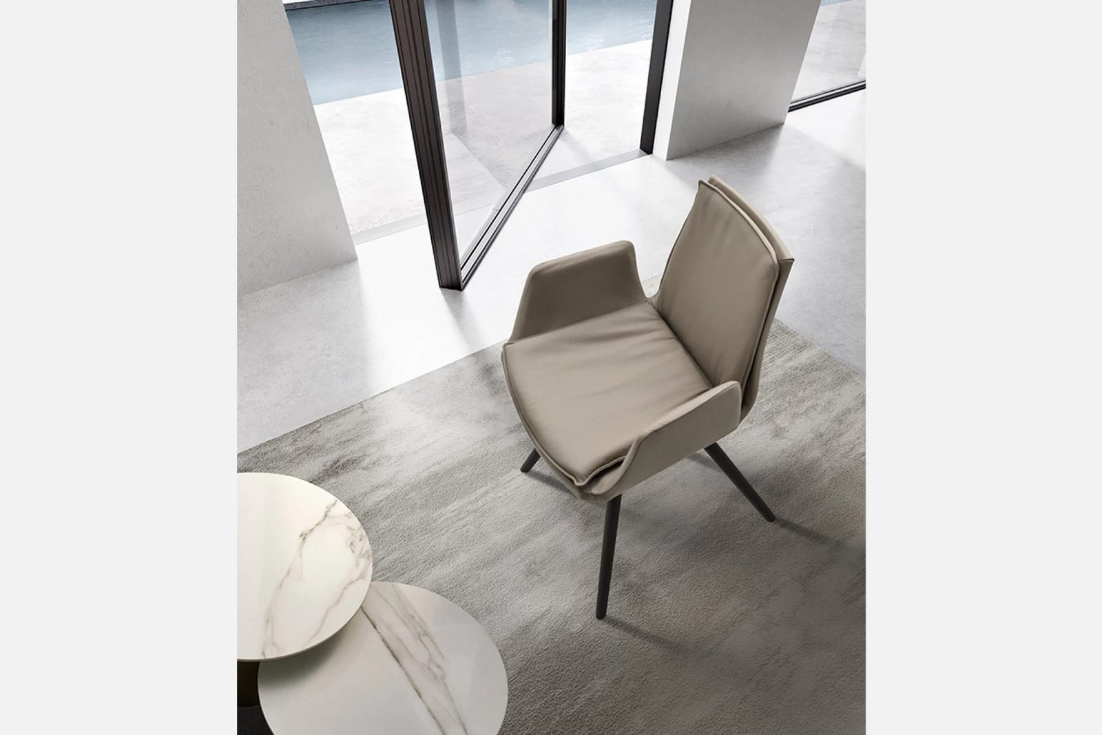 Lara Wooden Trestle Dining Chair By Eforma - Image 3