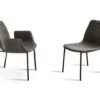 Lenny With Metal Legs Dining Chair By Eforma 1