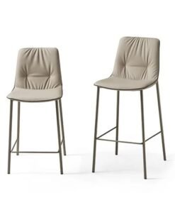 Lisa with Metal Legs Bar Stool by Eforma