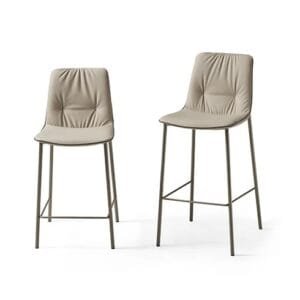 Lisa with Metal Legs Bar Stool by Eforma