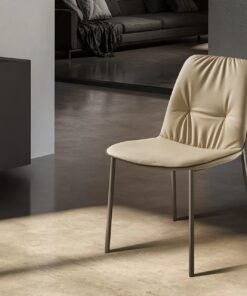 Lisa With Metal Legs Dining Chair By Eforma 3