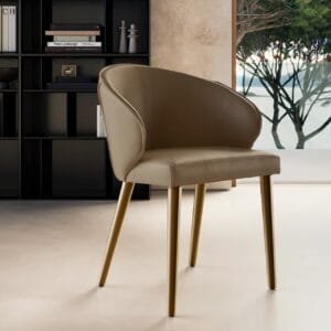 Manta With Metal Legs Dining Chair By Eforma 3