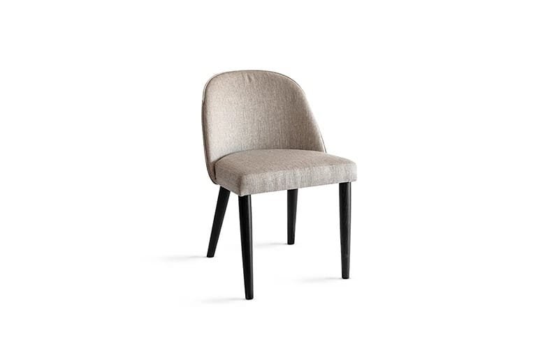 Manta with Wooden Legs Dining Chair by Eforma