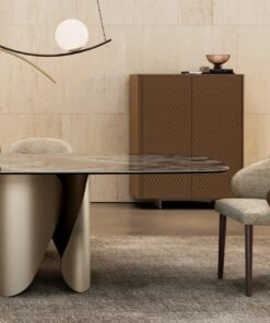 Manta with Wooden Legs Dining Chair by Eforma