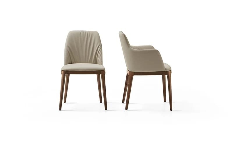 Max Deluxe with Wooden Base Armchair by Eforma