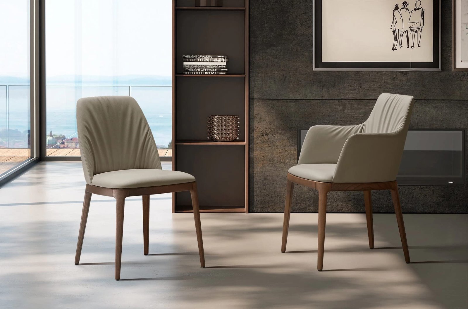 Max Deluxe with Wooden Base Armchair by Eforma - Image 2