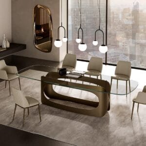Max Diamond With Metal Base Dining Chair By Eforma 3