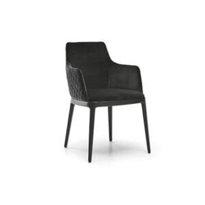Max Diamond with Wooden Base Dining Chair by Eforma